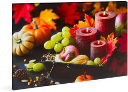 Family Tablou Halloween cu LED - Lumanari - 2 x AA, 40 x 30 cm (58501)