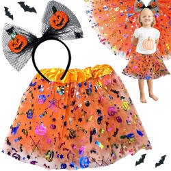 Verk Group Tutu de Halloween cu Panglică și Bandă pentru Cap cu Decor de Dovleac (26114)