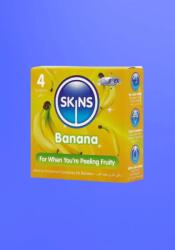 Skins - Ízesített óvszer (4db) - banán