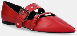 HUGO bőr balerina cipő Maridia - piros Női 40