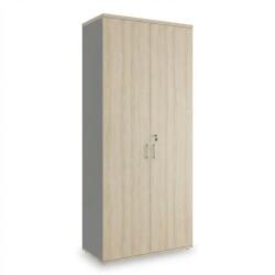 Rauman Dulap înalt SimpleOffice 80 x 40 x 180 cm, stejar deschis / gri (CF-0818B_CF-1550/CF8820) Dulap arhivare