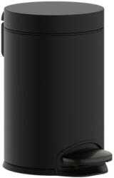 Hansgrohe AddStoris Szemetes kuka, pedállal szálcsiszolt fekete króm 41775340 (41775340)