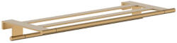 Hansgrohe AddStoris S törölköző tartó polccal, szálcsiszolt bronz 41781140 (41781140)
