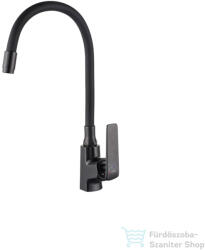 INVENA LIGARIA Eco Start konyhai csaptelep, álló, flexibilis kifolyócsővel, fekete BZ-39-004-L (BZ-39-004-L)