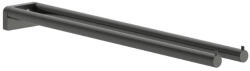 Hansgrohe AddStoris S két ágú törölköző tartó, szálcsiszolt króm fekete 41787340 (41787340)