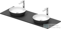 Duravit SIVIDA 2 db mosdó+141 cm-es pult kombináció Sivida bútorhoz, matt szatén fehér/matt sötétszürke 268004FI00 (268004FI00)