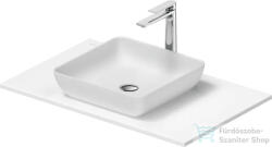 Duravit SIVIDA 40x40 cm-es mosdó+82 cm-es pult kombináció Sivida bútorhoz, matt szatén fehér 2680073200 (2680073200)