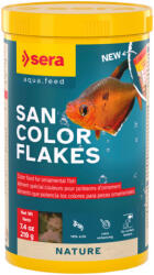  Sera San Color Flakes | Színfokozó lemezes táp minden díszhal számára - 1000 ml / 210 g