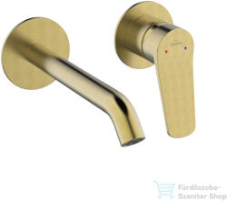 INVENA ALONIA falsík alatti mosdó csaptelep, leeresztő nélkül, szálcsiszolt arany BP-70-U09-V (BP-70-U09-V)