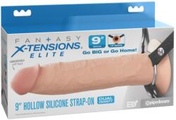 Pipedream Silicone Hollow Strap-on - Dual Density, 23cm - diamondsexshop