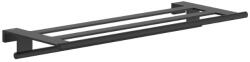 Hansgrohe AddStoris S törölköző tartó polccal, matt fekete 41781670 (41781670)