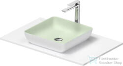 Duravit SIVIDA 40x40 cm-es mosdó+82 cm-es pult kombináció Sivida bútorhoz, matt halványzöld/matt szatén fehér 268007FG00 (268007FG00)