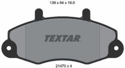 TEXTAR Sada brzdových platničiek kotúčovej brzdy TEXTAR 2147001 (2147001)