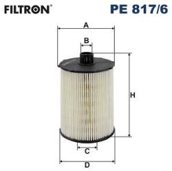 FILTRON Palivový filter FILTRON PE 817/6 (PE 817/6)