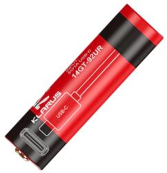 Klarus 3.7V 14500 920mAh akkumulátor Micro-USB töltőporttal 14GT-92UR (14GT-92UR)