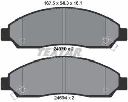 TEXTAR Sada brzdových platničiek kotúčovej brzdy TEXTAR 2437001 (2437001)