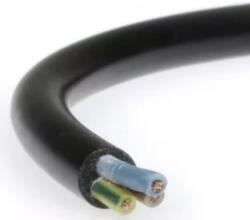  MT 3x1, 5mm2 réz vezeték sodrott fekete H05VV-F (H05VV-F-3x1-5-fekete)