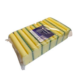 York Ipari felhasználásra szánt súroló szivacs csomag zöld súroló párnával (6 db szivacs nagy méretben) - QLEANUP