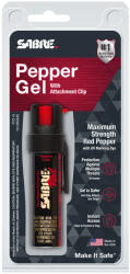 SABRE® (Security Equipment Corporation) Spray de autoapărare Civilian cu clips Sabre Red®, gel (Culoare: Negru)