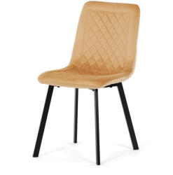  Étkezőszék, sárga, bársony szövet, DCL-973 YEL4 (artDCL-973-YEL4)