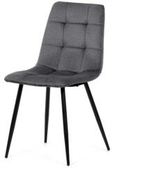  Étkezőszék, szürke, bársony szövet, DCL-X7015 GREY2 (artDCL-X7015-GREY2)