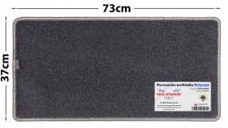Max-Dywanik Velúr lábtörlő ajtóhoz csepegtető cipőhöz 37x74 antracit szín (496007)