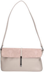 Karen 020 bézs púder virág rostbőr válltáska
