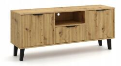 Topeshop Rtv Tv Szekrény Modern Tölgy Artisan Fiókkal És Ajtóval (SCANDI RTV 2D1S SLIM ARTISAN)