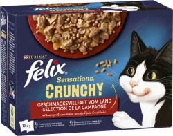 FELIX Sensations Crunchy nedvestáp 10x85g + 40g - Házias válogatás - 890 g