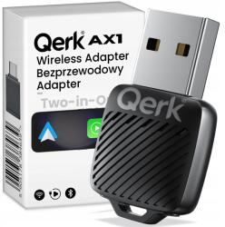 Qerk Adapter Android Auto Vezeték nélküli Wifi 6 Bluetooth 5.4 Usb c Carplay (BEZPRZEWODOWY ADAPTER ANDORD AUTO CARPLAY AX1)