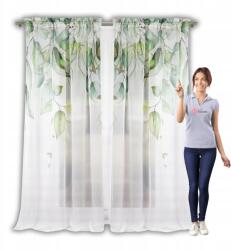 Xzhome Függöny Kész Fátyol Dekorációs Szalag Nappali Fehér Minták 140x240 (584)