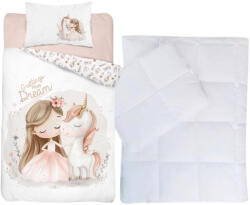  Királylányos, unikornisos ovis ágynemű szett