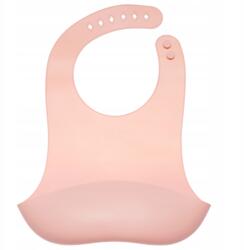 Gigi Kids Vízálló Szilikon Előke Állítható Zsebbel gyerekeknek rózsaszín (BIB7)