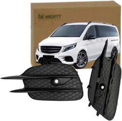 Mertt Mercedes V-class W447 Amg 2014-2025 Lökhárító rács Bal ezüst