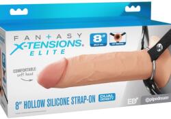 Pipedream Silicone Hollow Strap-on - Dual Density, 21cm - szexshop