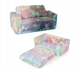 Costway Gyerek fotel Összecsukható kanapé gyerekeknek 2w1 Costway Sötétben világító (HY10150CL)