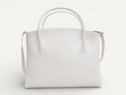 MONARCHY Női kézi és válltáska: fehér bőr, 2 rekeszes (magyar termék) (1164045)