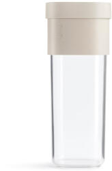 Lékué Flip Storage Food Container nagy bővíthető élelmiszertároló edény, 1.6L, műanyag, áttetsző/bézs