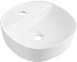 Cerano - Kerámia mosdó - pultra szerelhető - Vento - fényes fehér - 40x40 cm