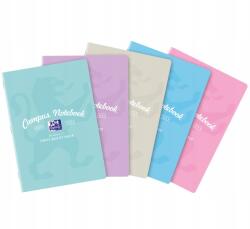 OXFORD Iskolai Füzet Oxford Campus Pasztell A4 60 Lap Kockás Színes MIX (4905212620373)