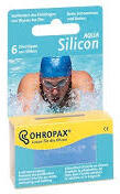 Ohropax Aqua 6db (3 pár) kék szilikonos füldugó úszáshoz