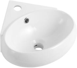 Cerano - Kerámia mosdó - fali, sarok - Livia - fényes fehér - 51x39, 5 cm