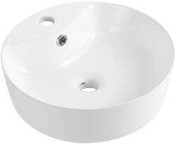 Cerano - Kerámia mosdó - pultra szerelhető - Ramo - fényes fehér - Ø 39 cm