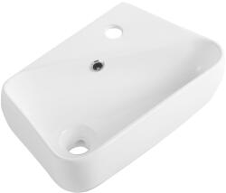 Cerano - Kerámia mosdó - fali és pultra szerelhető - Tropea - fényes fehér - 45, 5x27, 5 cm (CER-680346)