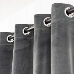  Velúr Függöny Átvezetőkkel 140x270 Szürke Sötétítő (270 ZP 3 D.GREY)