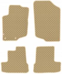 Max-Dywanik Peugeot 207CC 2007-2012 Autószönyegek gumi Bézs