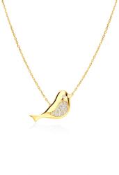 SAVICKI Colier din aur 585 cu diamante albe 0.1 ct 45 cm