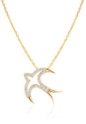 SAVICKI Colier din aur 585 cu diamante albe 0.15 ct 44 cm
