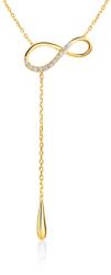 SAVICKI Colier infinit din aur 585 cu diamante albe 0.05 ct 45 cm