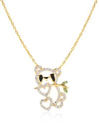 SAVICKI Colier din aur 585 cu diamante albe 0.3 ct 43 cm